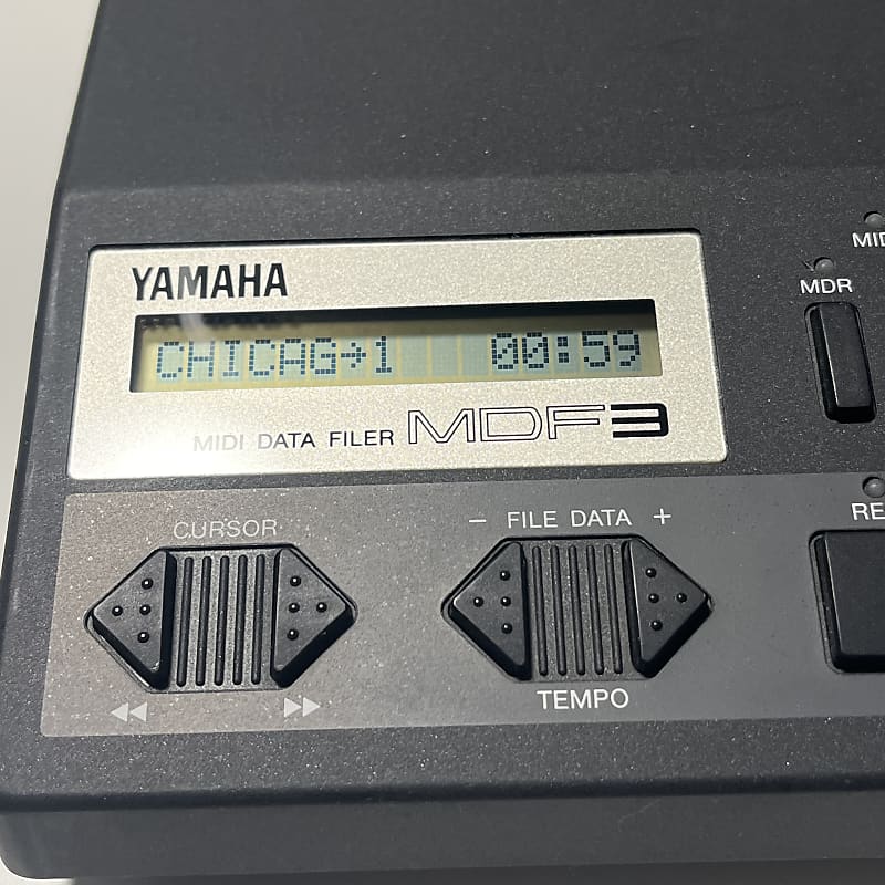 Yamaha MDF3 Midi Data Filer/Player with extras 1990s - Black