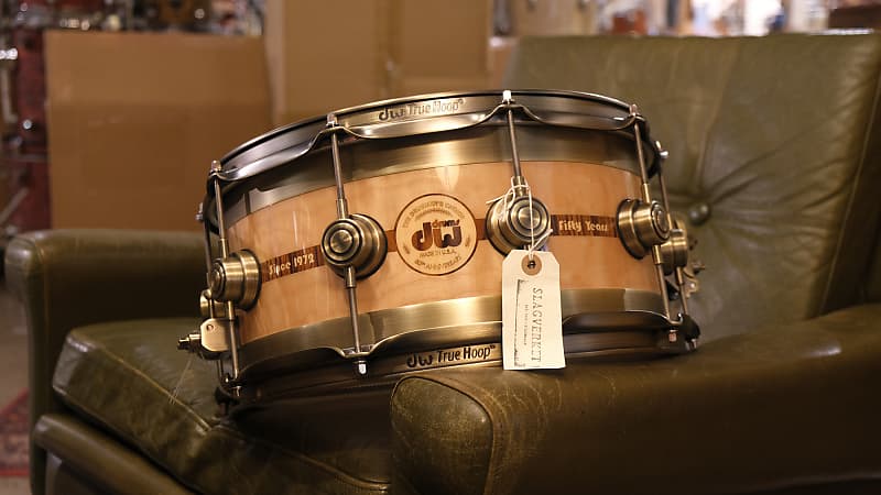 DW 50th Anniversary 14x6,5 Edge Snare 2023 - Quilted Maple #30/100