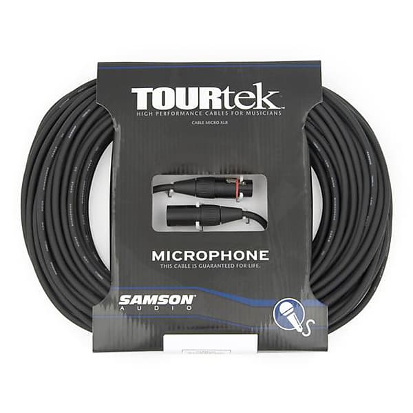 Tourtek TM100 XLRM-XLRF XLR Microphone Cable, 100ft image 1