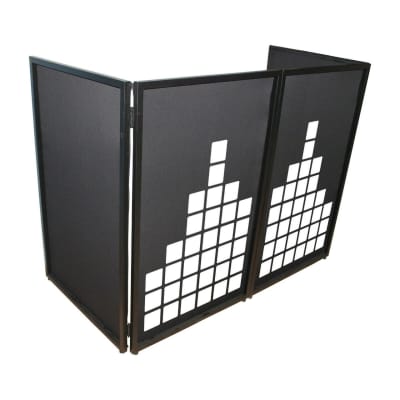ProX XF-SMETERX2 Sound Meter Facade Enhancement Scrims - White Print on Black image 2