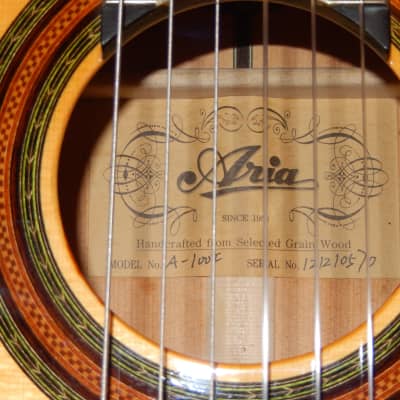 HAND MADE - ARIA A100F - POWERFUL & ABSOLUTELY TERRIFIC FLAMENCO CONCERT GUITAR image 6