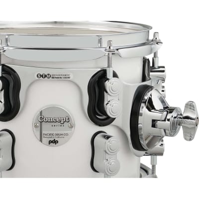Pacific Drums & Percussion Concept Maple 5-Piece Shell Pack - Pearlescent White image 6