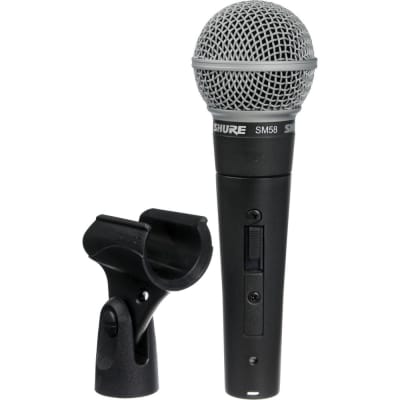 Shure SM58S Pro Cardioid Dynamic Vocal Microphone On / Off Switch SM58 Mic