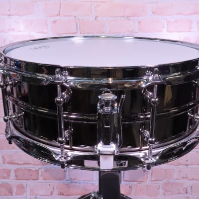 Ludwig Black Beauty Snare Drum w/Tube Lugs 5"x14" Black Chrome(Jacksonville, FL) image 2