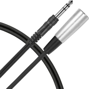 Live Wire T5BX 1/4" TRS Male to XLR Male Patch Cable - 5'