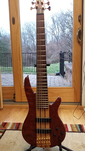 Ibanez SR1006 Prestige 6-String Bass 2006 Natural Quilted