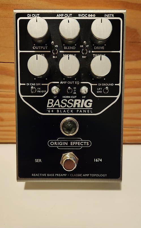 Origin Effects BASSRIG '64 Black Panel