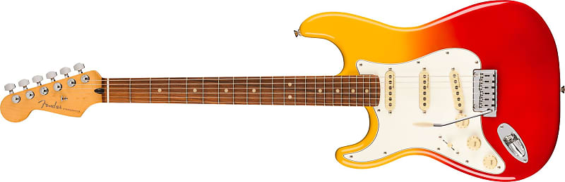 FENDER - Player Plus Stratocaster  Left-Hand  Pau Ferro Fingerboard  Tequila Sunrise - 0147413387 image 1