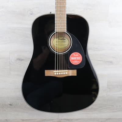 Fender CF-60 Folk Acoustic Guitar w/ Hard Case | Reverb