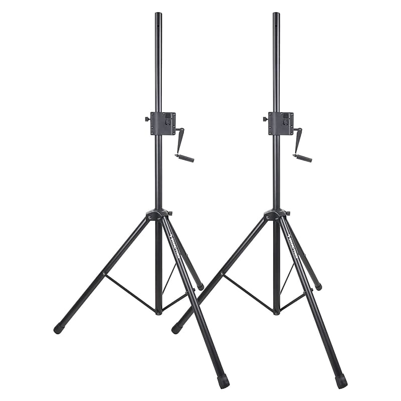 2-Pack Crank-Up Tripod Speaker Stands, With Carry Bags, | Reverb