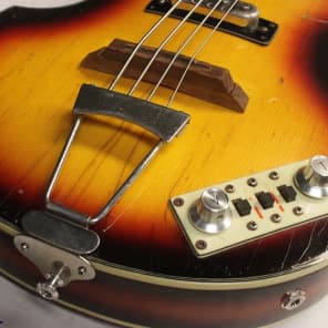 Vintage Univox 'Lectra Violin Bass Guitar, Japan, MIJ, Beatles Hofner Style image 2