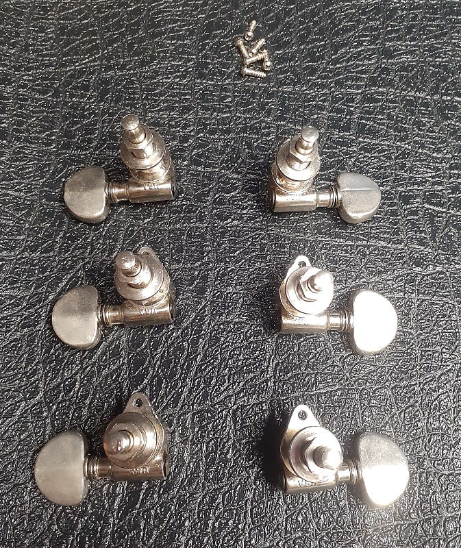 Grover Kidney-button tuners 1970s silver | Reverb