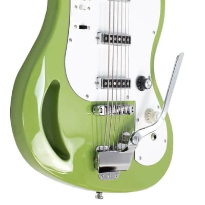Eastwood TB64 6-String Bass Vintage Mint Green image 3