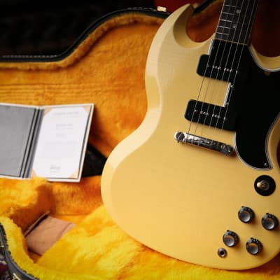2021 Gibson Custom Shop Murphy Lab 1963 SG Special Reissue Ultra Light Aged Classic White image 8