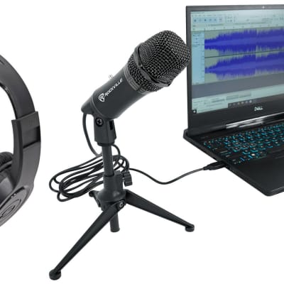 Rockville Z-STREAM USB Condenser Computer Microphone  Zoom  Podcasting Mic