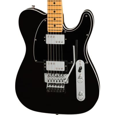 Fender American Ultra Luxe Telecaster® Floyd Rose® HH Electric Guitar, Mystic Black image 1