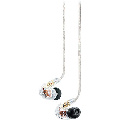 Shure SE535 Sound-Isolating In-Ear Stereo Headphones with 3.5mm Audio Cable (Clear) image 1