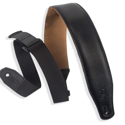 Levy's Leathers - MRHGS-BLK - 2 1/2 inch Wide Ergonomic RipChord™ Guitar Strap.