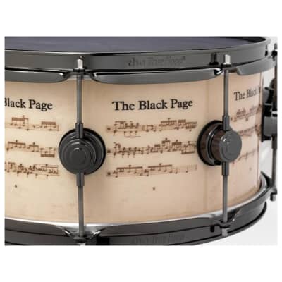 DW Terry Bozzio Black Page ICON Snare Drum image 2