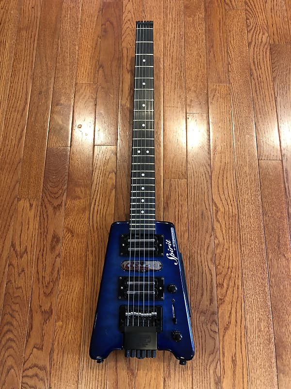 Steinberger Spirit GT-Pro Deluxe Quilt Top 2018 Trans Blue- Very