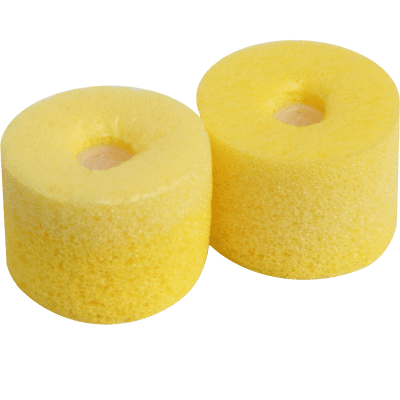 Shure EAYLF1-10 Yellow Foam Sleeves for SE Series Earphones image 1