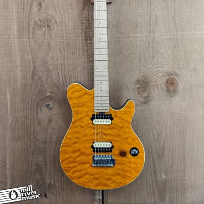 OLP MM1 Axis Ernie Ball Electric Guitar Amber Quilt Top