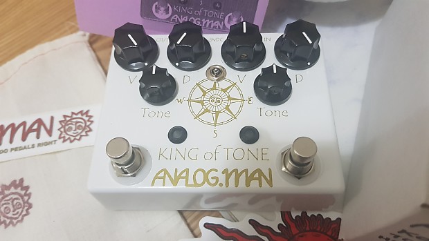 【美品】 Analog man king of tone 白　カスタムカラー Analogman KING OF TONE 2018 Custom White | Reverb