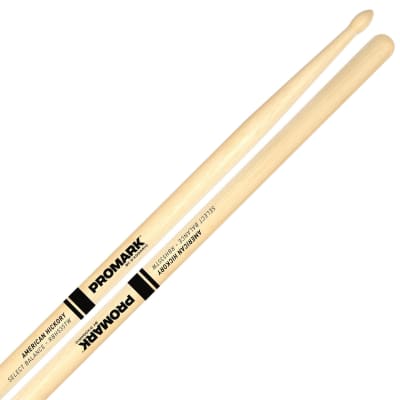 Promark Rebound Balance Hickory Drum Sticks | Tear Drop Tip - 7A - .535 image 6