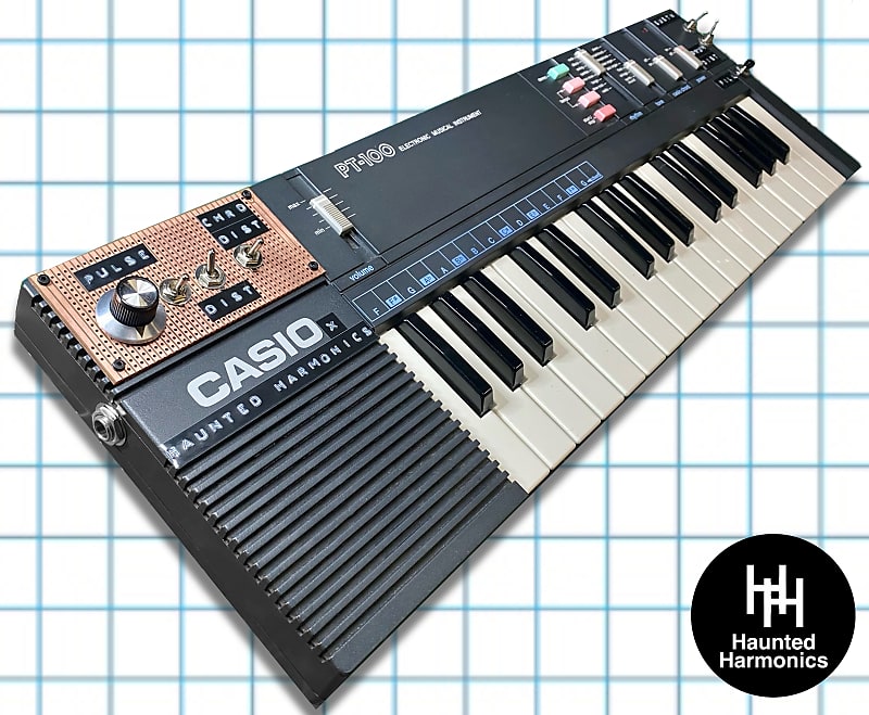Haunted Casio PT-100 - Circuit Bent w/ 10 Mods - Line Out, Echo