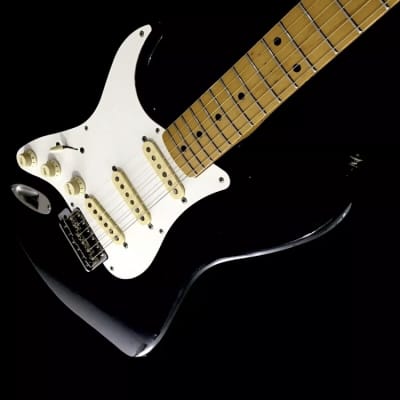 LEFTY! 1988 Vintage Fender Japan Fuji-Gen Clapton 57 Strat Guitar Blackie Relic MIJ Featherweight 6.6 Lb! image 9