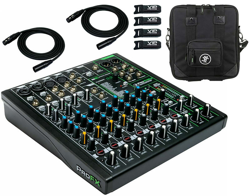 Mackie ProFX10v3 10-Channel Sound Mixer With Effects & USB + ProFX10v3  Carry Bag