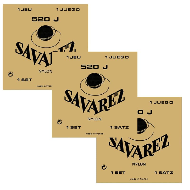 Savarez 520R Traditional Classical Guitar Strings, High Tension