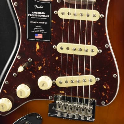 Fender American Professional II Stratocaster Left-Hand 3-Color Sunburst image 3
