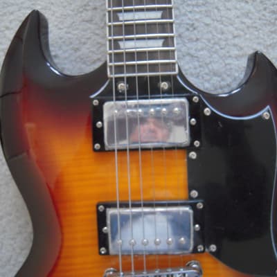 Mint! Firefly FFLG Sunburst Electric Guitar, 2 Humbucker Pickups, Chrome Hardware - Limited Edition! image 7
