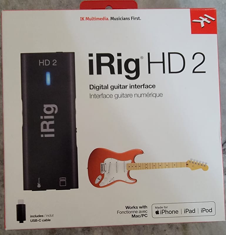 IRig HD 2 digital buy guitar interface for IOS/USB