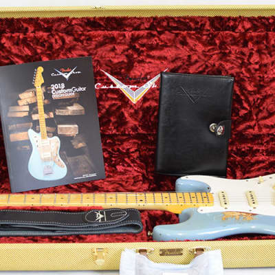 Fender Stratocaster 59 Hv Relic Blue MB-PW image 14