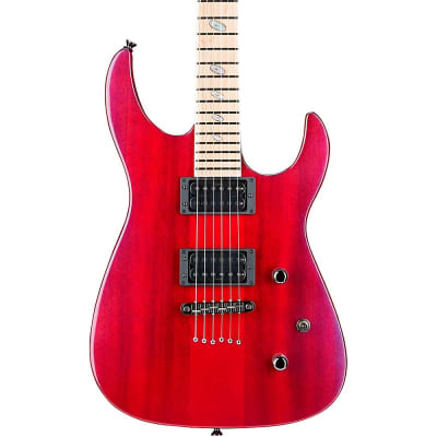 Caparison Guitars Dellinger II FX Prominence MF Electric Guitar Transparent Spectrum Red for sale
