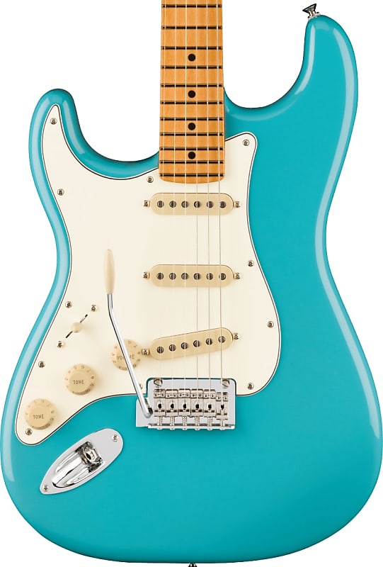 Fender Player II Stratocaster Left-Handed Maple Fingerboard Electric Guitar Aquatone Blue