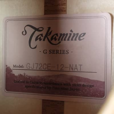 Takamine G Series GJ72CE12NAT - Natural image 16