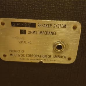 Multivox SP-88 Speaker System   Tolex image 3