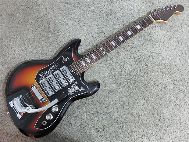 Vintage 1960s Teisco Spectrum ET-440 Electric Guitar 4