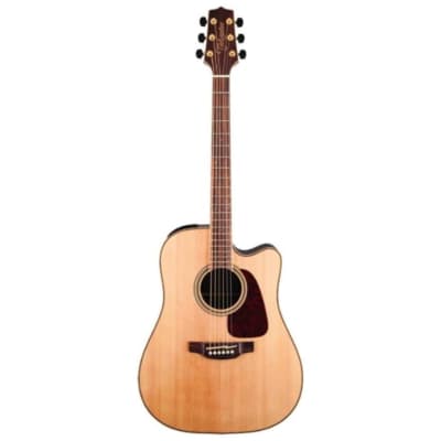 Takamine GD93CE-NAT Dreadnought Cutaway 6-String Right-Handed Acoustic-Electric Guitar with Solid Spruce Top, Mahogany Neck, and Slim Mahogany Neck (Natural) image 1