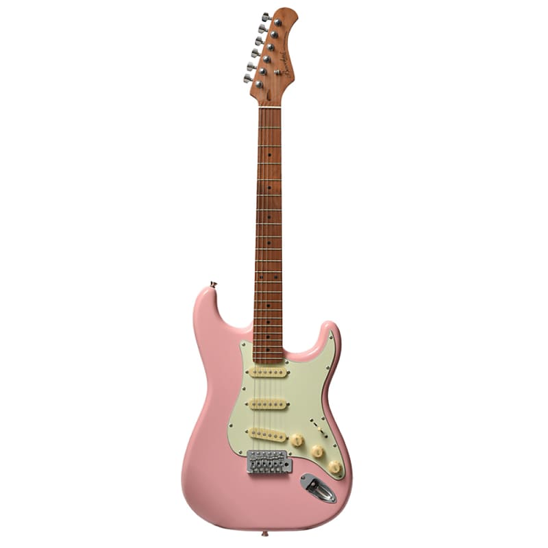 Bacchus BST-1-RSM/M-SLPK Universe Series Roasted Maple Electric Guitar,  Shell Pink