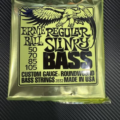 Ernie Ball 2832 Regular Slinky Round Wound Electric Bass Strings (50-105) 2010s - Silver image 1