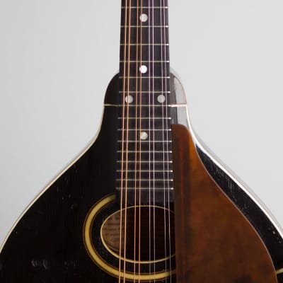 Gibson  Style A Snakehead Carved Top Mandolin (1927), ser. #81326, black tolex hard shell case. image 8