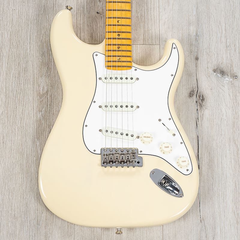 Fender American Custom Stratocaster Guitar, Maple Fingerboard Vintage Blonde NOS image 1
