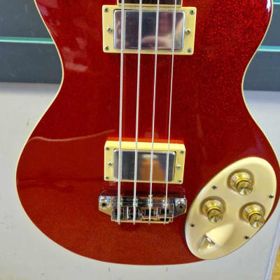 Italia Maranello Classic Red Sparkle Bass Guitar image 3