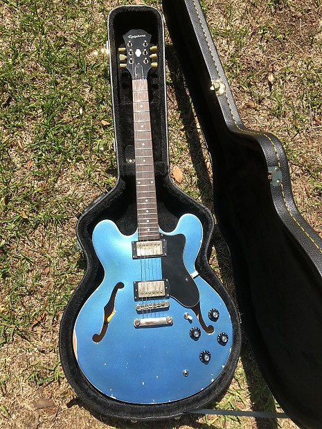 Epiphone Dot Overhauled Aged Pelham Blue Gibson 57 Classic