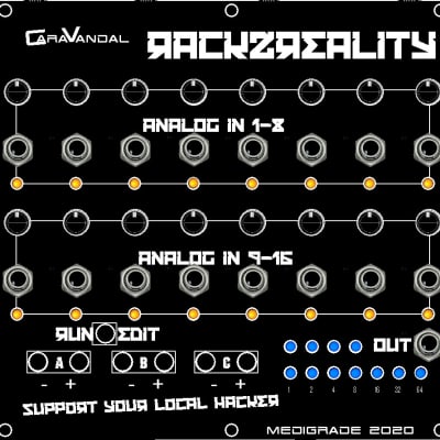 Medigrade Rack 2 Reallity eurorack CV to MIDI imagen 1