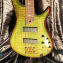 Ibanez SR1400-MLG SR Premium Series Figured Maple Top 4-String Electric Bass Mojito Lime Green